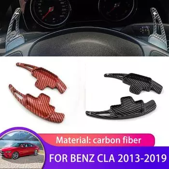 2x для Mercedes Benz CLA C117 2013 2014 2015 2016 2017 2018 автомобильный руль из углеродного волокна подрулевой переключатель переключения передач 2 PCS