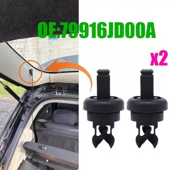 2x для Nissan Qashqai Dualis J10 J11 Note E11 Rogue sport Car Parcel Shelf веревка шнур вешалка зажимы кронштейн штифты 79916JD00A