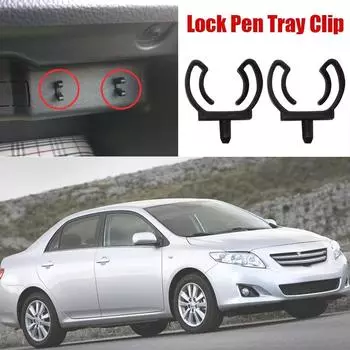 2X для Toyota Camry Highlander Sienna RAV4 Corolla Funcargo Hilux Land Cruiser Prado Органайзер для перчаточного ящика Замок для карандашей Лоток для зажимов