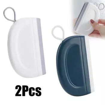 2x душевые скребки для окон, стекла, душевых дверей, 2 шт. мини-стеклянные скребки для душевых дверей, ванной комнаты и кухни 2Pcs