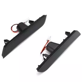 2x дымчатая линза янтарно-красный светодиодный передний задний боковой габаритный фонарь поворотник стоп-сигнал 12 В для Chevrolet Camaro 2016-2018 красный