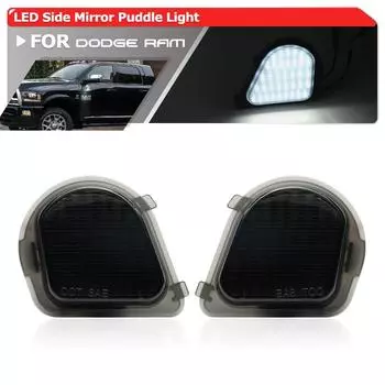 2x дымчатых для Dodge RAM 1500 2500 3500 4500 5500 2010-2018 1500 Classic 2019-2023 светодиодные подсветки под боковым зеркалом