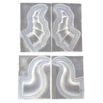 2x форма рога из смолы, форма для сережек для изготовления ювелирных изделий, заколка для волос, силиконовая форма, эпоксидная смола, заколка для волос, инструмент для декора