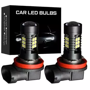 2X H11 LED H16 JP H8 H9 противотуманные фары для Renault Megane 2 3 Duster Logan Clio 4 3 Laguna 2 Sandero Scenic 2 Captur Auto Lamp H11 белый