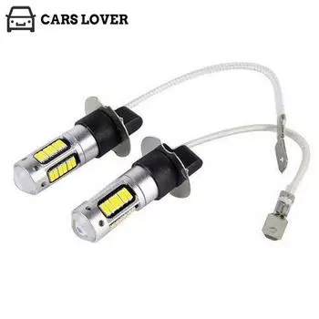 2x H3 30-SMD 4014 Светодиодные лампы Ксеноновые белые 6500K - Лампа противотуманных фар автомобиля 12 В