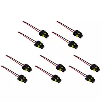 2x HB3 9006 HB4 гнездовой адаптер для лампы ближнего света для противотуманных фар #F