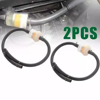 2X комплект топливного фильтра для мотоцикла, универсальный встроенный топливный фильтр для мотоцикла, 6 мм, квадроцикла чёрный