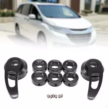 2x комплекта дверных ручек для замены автомобильных аксессуаров Высокая надежность Простота установки Прочное украшение