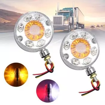 2x красно-белый янтарный автомобильный боковой фонарь на крыше 24 В 24 светодиода для SCANIA DAF MAN Van Truck Trailer Truck Lamp Индикатор прицепа