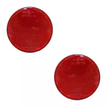 2x Красный отражатель заднего бампера для Nissan Juke 2015-2017 левый и правый 26560-EQ00A