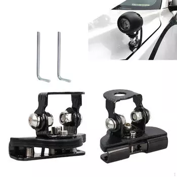 2x кронштейна для крепления фар на решетку радиатора автомобиля, простая установка, регулируемая