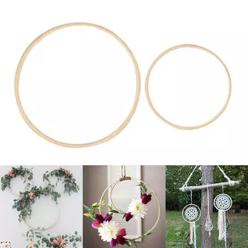 2x Круглые пяльцы для вышивания Макраме Свадьба Домашняя вечеринка