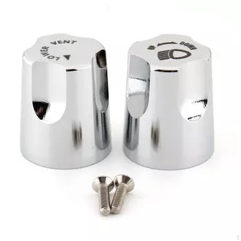 2x Крышка ручки регулировки фар для GL1500 серебряный