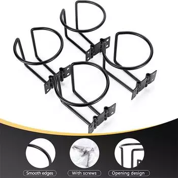 2X Кубок из нержавеющей стали Лодка Держатель для напитков Автомобиль Яхта Кольцевые держатели Грузовик Морской пехотинец Великобритания 2Pcs чёрный