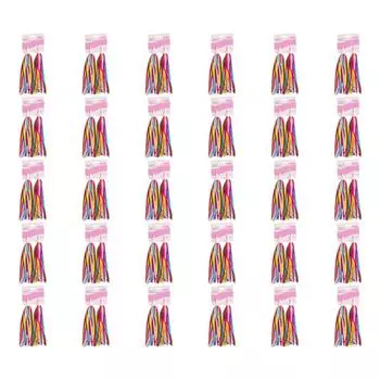 2x Лента для велосипедного руля с кисточками для детского самоката (Желтый Розовый)