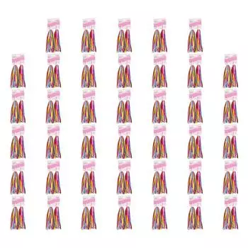 2x Лента для велосипедного руля с кисточками для детского самоката (Желтый Розовый)