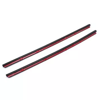 2x левый + правый уплотнитель бокового стекла задней четверти чёрный