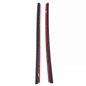 2x левый + правый задний уплотнитель бокового стекла для Renault Clio 3 Door чёрный