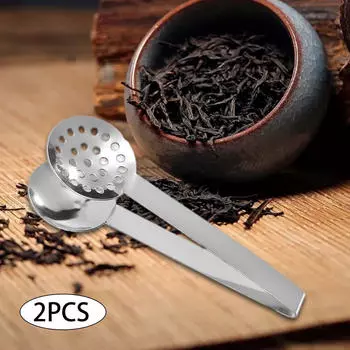 2x ложка для отжима чайных пакетиков из нержавеющей стали, пресс, легко моющийся чайный инструмент, щипцы