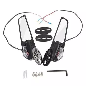 2x мотоциклетные зеркала, модифицированное ветровое крыло, регулируемое вращающееся зеркало заднего вида для CBR250R CBR300R CBR500R CBR600RR CBR125