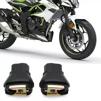 2X Мотоциклетный адаптер поворотника опорная ручка для KAWASAKI Z125 Z250 Z300 Z400 Z650 Z900 NINJA 125 250 300 400 650 1000 ZX6R чёрный
