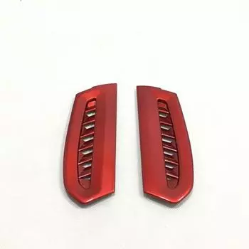 2x Накладка на боковую решетку воздуховода из красного АБС-пластика для салона автомобиля для Toyota Camry 19-24