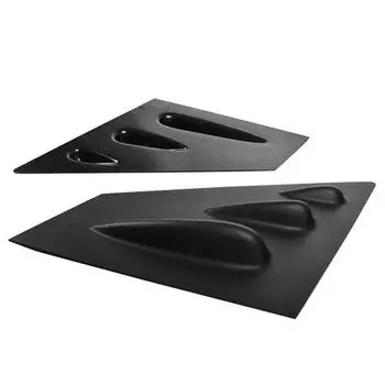 2x накладки на боковые окна с матово-черной отделкой для subaru wrx sti 2015-2020