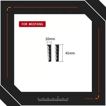 2x Наклейка Декоративная Накладка из Углеродного Волокна для Интерьера для 15-20 Ford Mustang Руль Обе Стороны