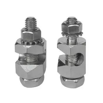 2X наконечник для заземления солнечной батареи, крепеж для солнечной панели, зажим для проводов, защитное заземление