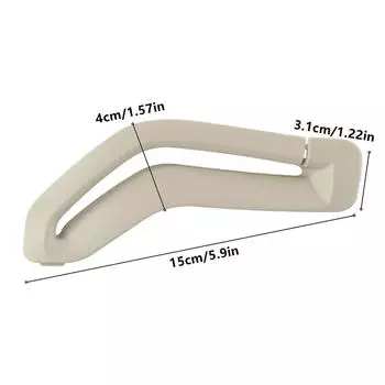 2x направляющих кольца натяжителя ремня безопасности переднего сиденья бежевого цвета для Volvo S60 S80, направляющие кольца натяжителя ремня безопасности сменные CHINA