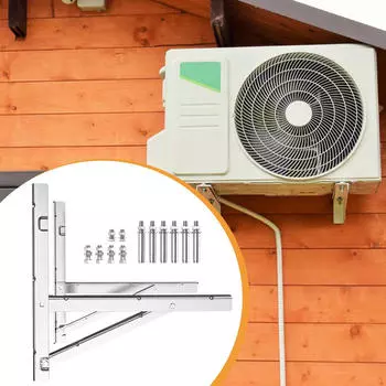 2x Настенные кронштейны для кондиционера Стойки Наружные Опоры из нержавеющей стали для Бесканального Мини