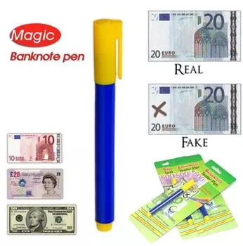 2X новый тестер банкнот, ручка для проверки денег, детектор, маркер, поддельные банкноты, офис