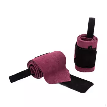 2x Пауэрлифтинг лямки для запястья тренажерный зал напульсник для становой тяги Спорт Женщины Мужчины коричневый