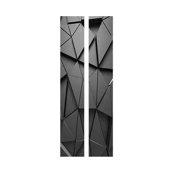 2x Персонализируйте дом с помощью 3D-наклеек на дверь Декоративные самоклеящиеся водонепроницаемые наклейки на стену из ПВХ