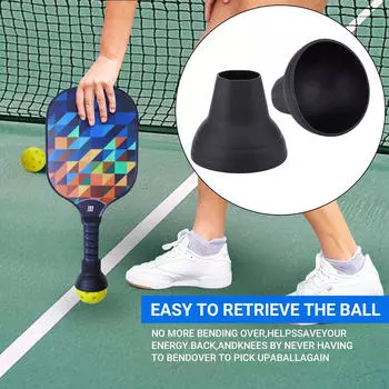 2x Pickleball Retriever Инструмент для захвата мячей Аксессуар Присоска Захват