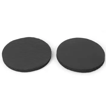 2x Планка Тренировка Круглый Наколенник Фитнес Отжимания Йога Отскок Коврик (черный)