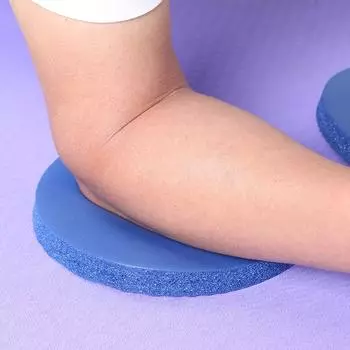 2x Планка Тренировка Круглый Наколенник Фитнес Отжимания Йога Отскок Коврик (синий)