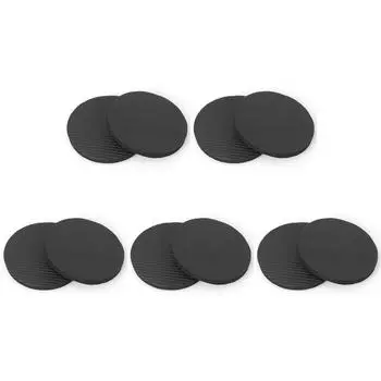 2x Планка Тренировка Круглый Наколенник Фитнес Отжимания Йога Отскок Коврик (черный) КДЕ