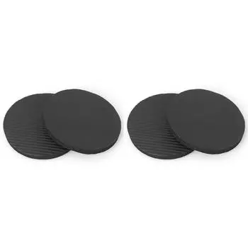 2x Планка Тренировка Круглый Наколенник Фитнес Отжимания Йога Отскок Коврик (черный)