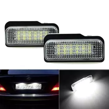 2x подходит для Mercedes Benz CE CLS-Class W203 W211 W219 R171 2D 2004~11 SMD задние белые светодиодные фонари номерного знака Canbus