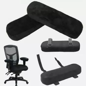 2x подлокотник из пены с эффектом памяти, подушка для стула, мягкие подушечки для рук, поддержка локтевого подлокотника, чехол как