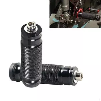 2x подножки для задних ног мотоцикла, противоскользящие, длина 10 см, аксессуар, простая сборка, запасные части