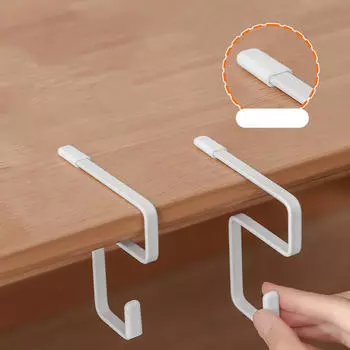 2x Подвесной крючок для сумки Настольная вешалка без перфорации Крючок держатель для утюга для дома