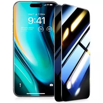 2X полная защитная пленка для экрана из закаленного стекла для iPhone 15 Pro Max 14 Plus 13 Mini 12 11 X XS XR SE 2022 2020 7 8 защитная пленка For iPhone 15 чёрный