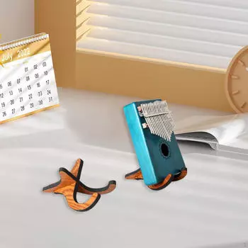 2x Портативная подставка для калимбы, деревянная подставка для фортепиано для дома