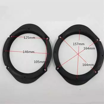 2x Проставки для автомобильных динамиков 5x7 на 6,5 дюймов для Mazda M3 M5 M6 M8 Ford Универсальные