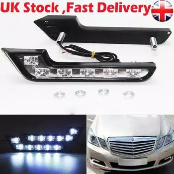 2x ярко-белые 12 В постоянного тока 6 светодиодных дневных ходовых огней DRL автомобиля дневные противотуманные фары как