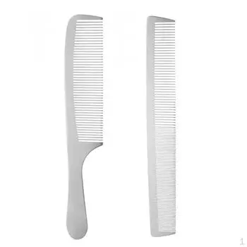 2x Расческа для стрижки волос из нержавеющей стали для салона красоты и парикмахера