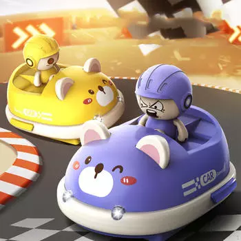 2x RC бамперные машинки катапультирующиеся машинки для детей от 6 лет и старше праздничный подарок Yellow Blue