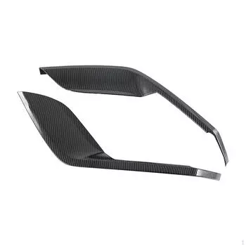 2x Rear Fog Light Lamp Cover Trim Bezels Foglight Frame for Byd Dolphin Carbon Fiber Pattern